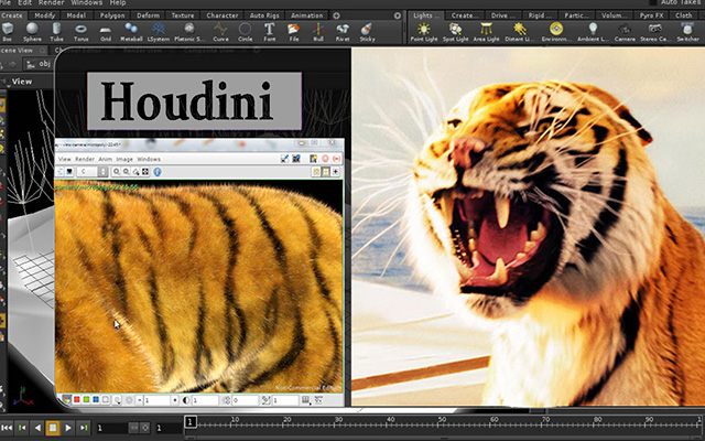 houdini动物毛皮制作