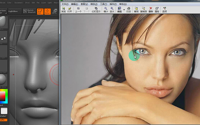 zbrush教程制作嘴部