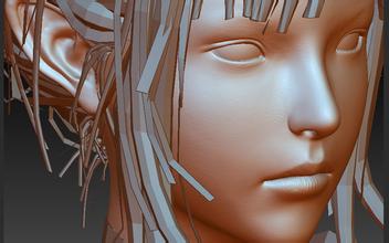 zbrush让脸部更有细节