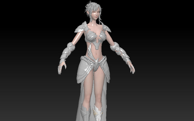 zbrush完成身体结构建模