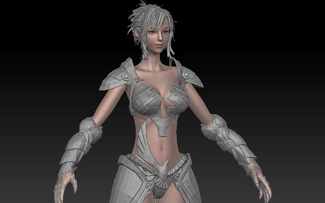 zbrush完成整个身体建模