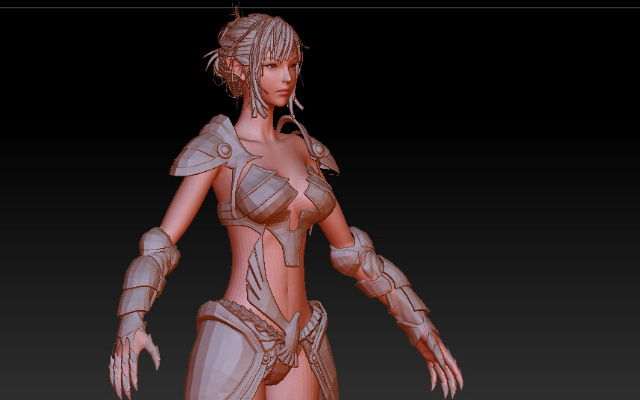 zbrush制作身体皮肤细节