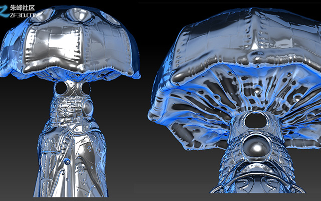 次世代场景巨蘑神殿Zbrush完成
