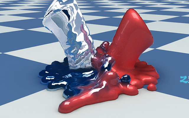 realflow液体混合材质
