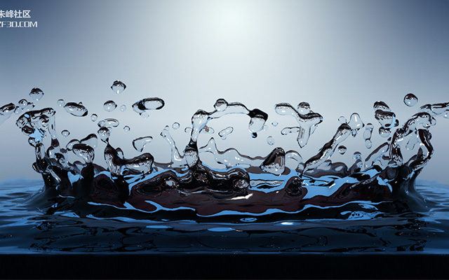 realflow水滴掉落效果
