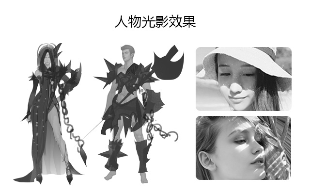 人物光影效果