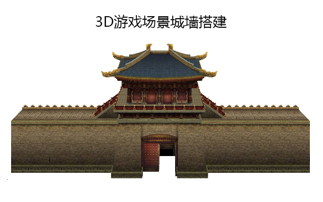 3D游戏场景城墙搭建