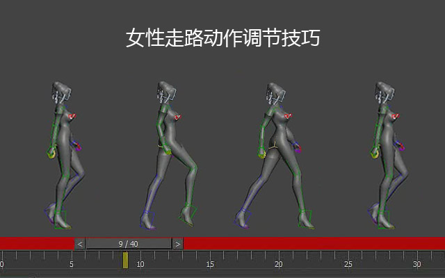 女性走路动作调节技巧