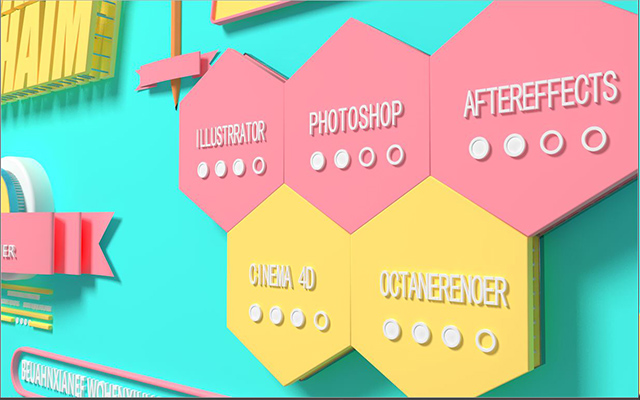 C4D制作图标ui教程