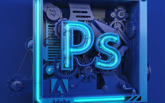 C4D机械齿轮ps标志建模教程