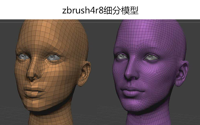 zbrush4r8细分模型
