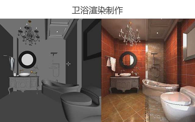 卫浴渲染制作