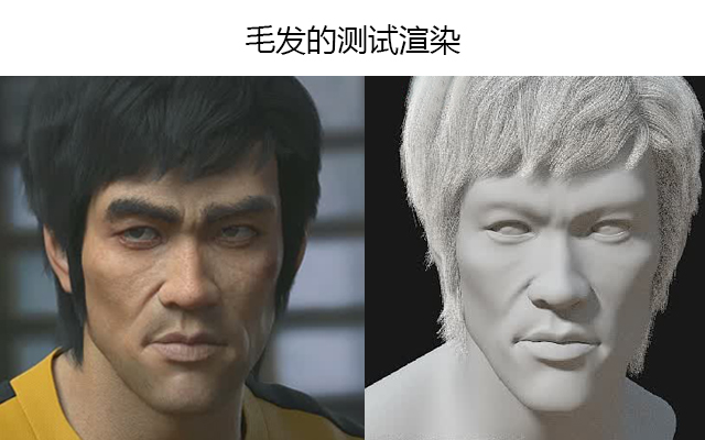 毛发的测试渲染